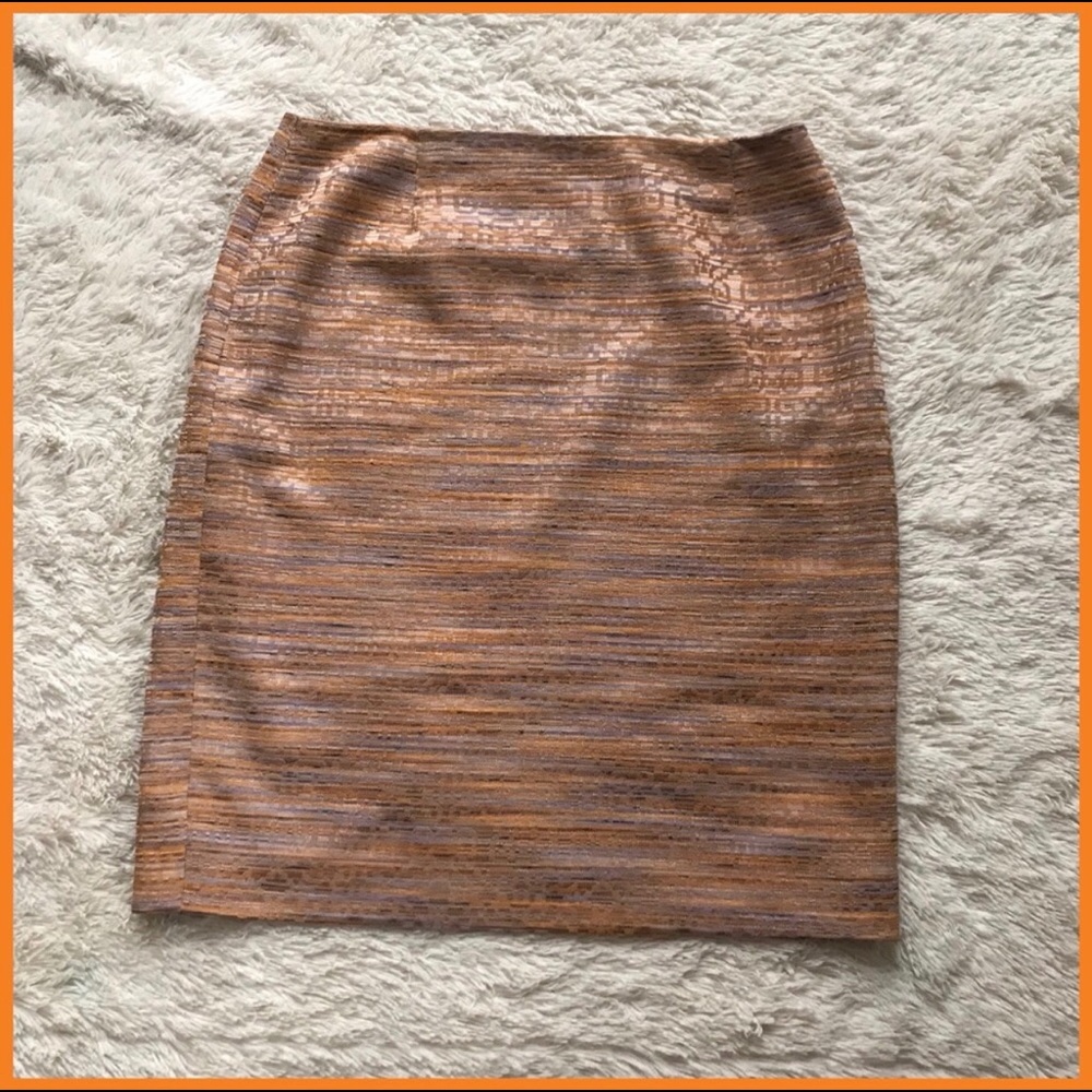 Metallic Geometic Skirt by Isabel & Nina
